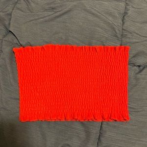 Garage Red Tube Top